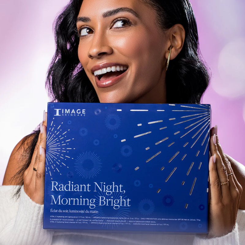 IMAGE Skincare -Radiant Night, Morning Bright Gift Set.                    (Ormedic cleanser)